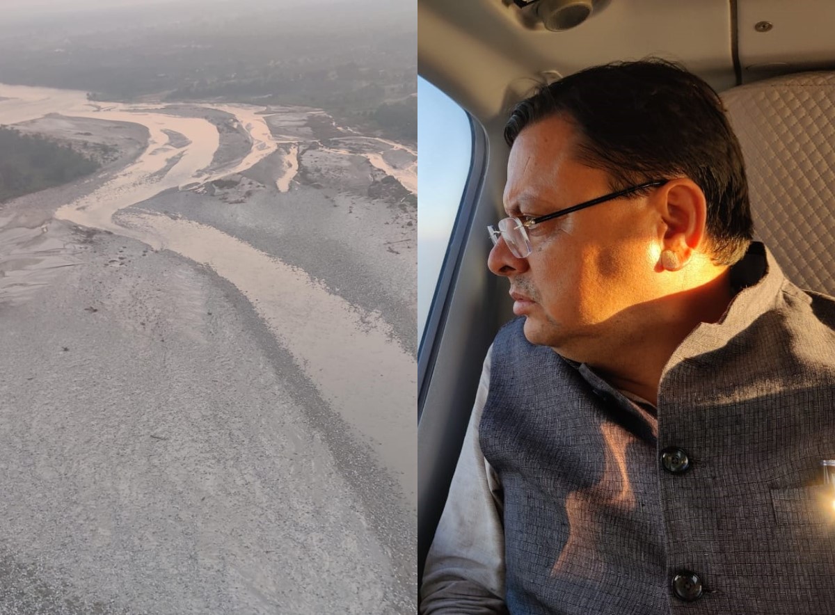 सीएम धामी ने किया आपदा प्रभावित सरयू, काली और पंचेश्वर घाटी का हवाई सर्वेक्षण