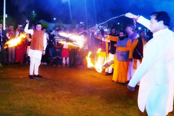 मुख्यमंत्री आवास में सादगीपूर्ण तरीके से मनाया गया लोकपर्व ईगास