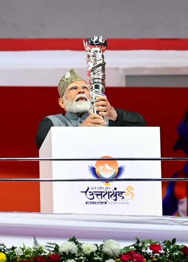 उत्तराखंड में 38वें राष्ट्रीय खेलों का रंगारंग शुभारंभ