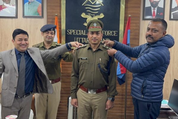 SSP एसटीएफ के पीआरओ विपिन बहुगुणा इंस्पेक्टर पद पर प्रमोट