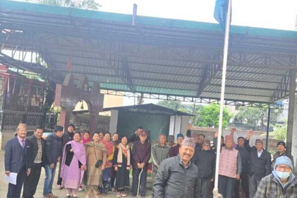 गोर्खा संघ चन्द्रबनी के स्थापना दिवस पर झंडारोहण