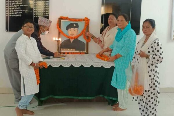गोर्खा संघ चन्द्रबनी ने शहीद बिशन सिंह गुरुंग को दी श्रदांजलि