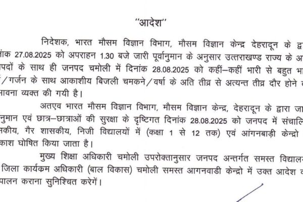 कल इस जिले में बंद रहेंगे स्कूल, भारी बारिश का अलर्ट