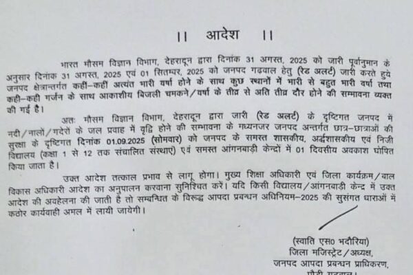 उत्तरकाशी, पौड़ी और अल्मोड़ा में भी कल बंद रहेंगे स्कूल