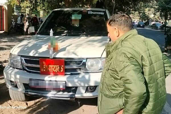 विधायक की सफारी गाड़ी सीज