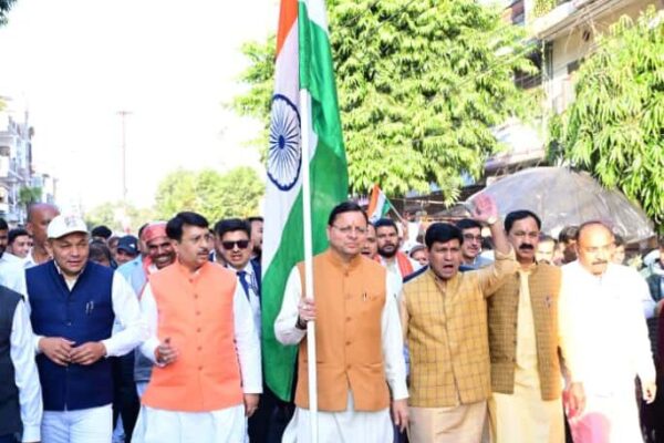 मुख्यमंत्री ने टनकपुर में की ‘एकता पदयात्रा’, युवाओं को नशा मुक्त भारत के लिए किया प्रेरित