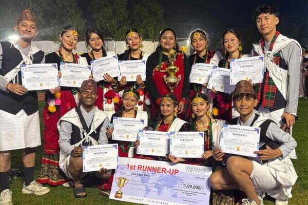 रिदम रश-2026 में प्रथम रनर-अप रही ग्राफिक एरा विश्वविद्यालय की टीम गोर्खा पलटन