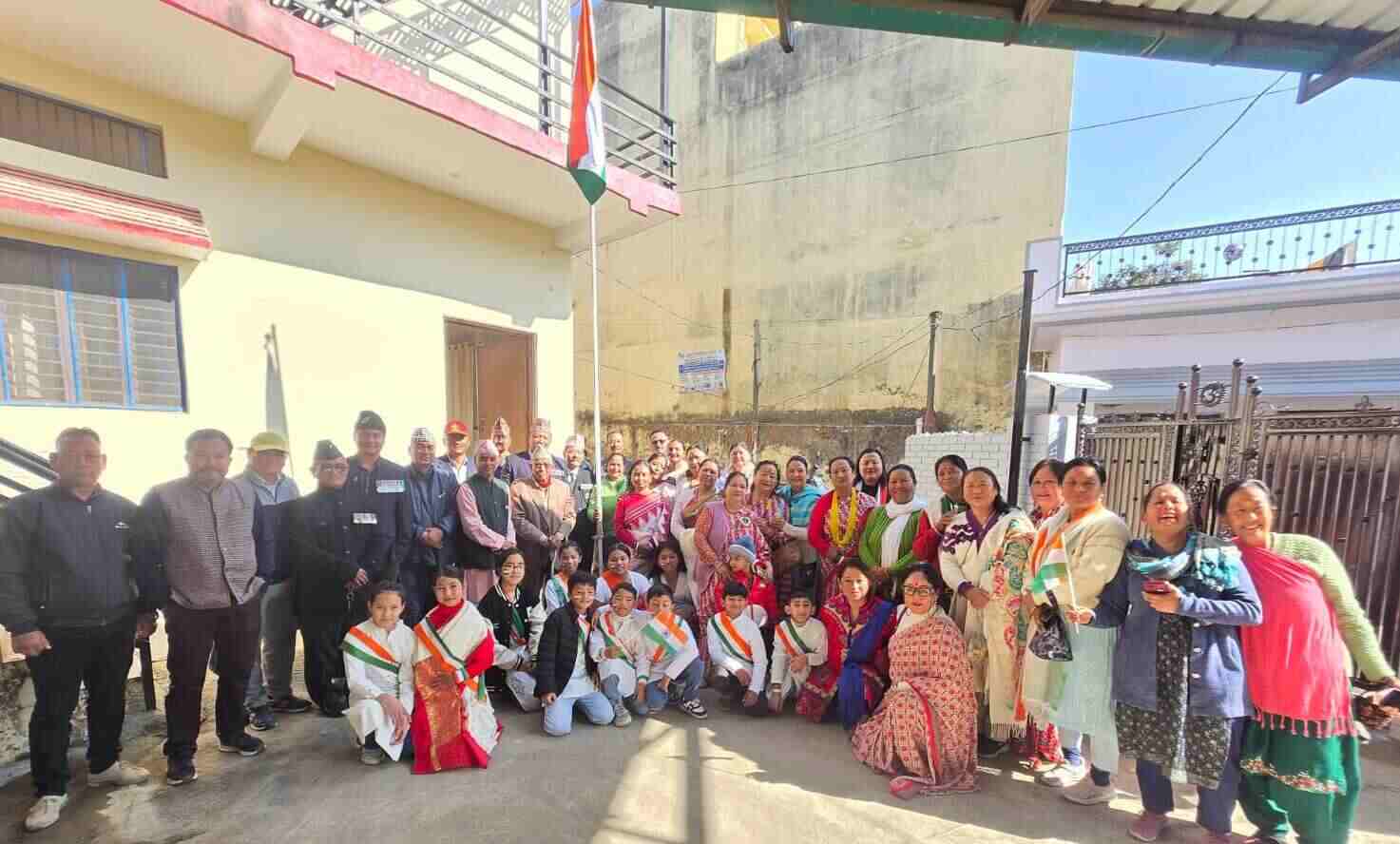 गोर्खा संघ चन्द्रबनी ने धूमधाम से मनाया 77वां गणतंत्र दिवस