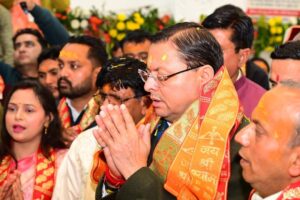 मुख्यमंत्री धामी ने विकासनगर में श्री खाटू श्याम धाम में पूजा-अर्चना कर प्रदेश में खुशहाली की कामना की 