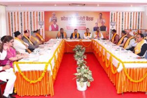 भाजपा कोर ग्रुप की बैठक में नड्डा ने धामी सरकार की थपथपाई पीठ