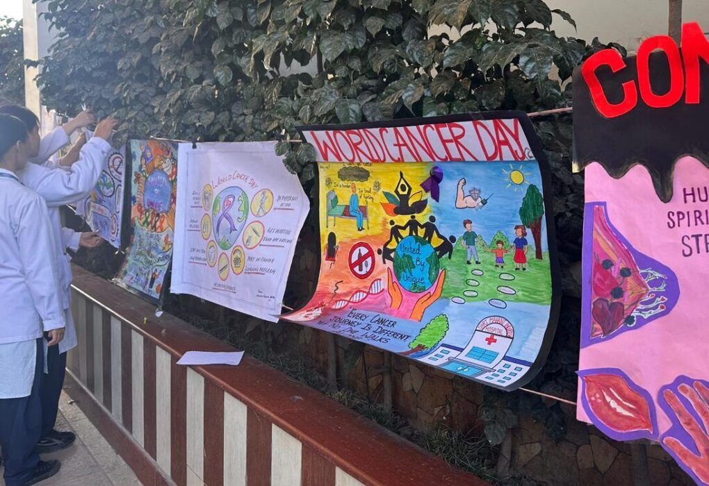 विश्व कैंसर दिवस पर श्री महंत इन्दिरेश अस्पताल ने चलाया जनजागरूकता अभियान