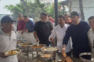 गोर्खा संघ चन्द्रबनी संसारी माता मंदिर में सत्यनारायण कथा और भंडारा