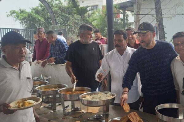 गोर्खा संघ चन्द्रबनी संसारी माता मंदिर में सत्यनारायण कथा और भंडारा