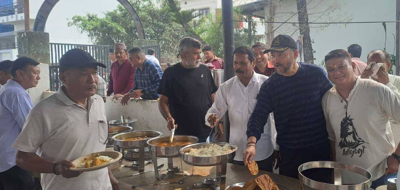 गोर्खा संघ चन्द्रबनी संसारी माता मंदिर में सत्यनारायण कथा और भंडारा