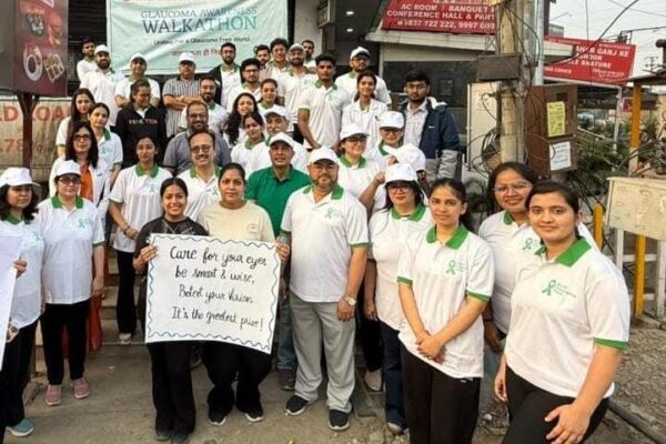 श्री महंत इन्दिरेश अस्पताल के नेत्र रोग विभाग ने ग्लूकोमा से बचाव का दिया संदेश