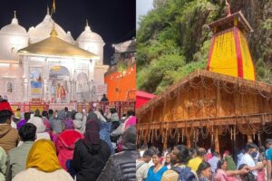 यमुनोत्री और गंगोत्री धाम में श्रद्धालुओं की संख्या 5 लाख के पार