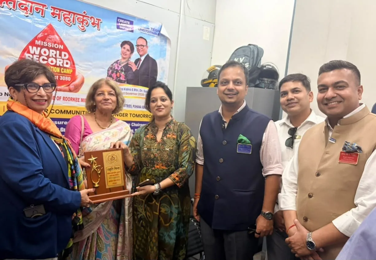 रोटरी क्लब रुड़की मिडटाउन ने सेवा के विविध आयामों के साथ मनाया विशेष दिवस, 110 विशेष बच्चों के लिए फिल्म की स्पेशल स्क्रीनिंग, तीन रक्तदान शिविरों में सौ से अधिक यूनिट रक्त संग्रह एवं मेधावी मेडिकल छात्रा को दी आर्थिक सहायता