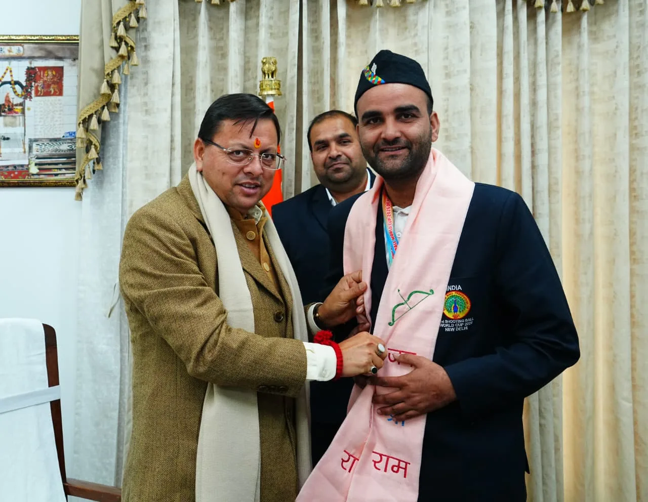 शूटिंग बॉल विश्व कप खिलाड़ी चैम्पियन सूरज चौधरी बने रुड़की शहर के ब्रांड एंबेसडर